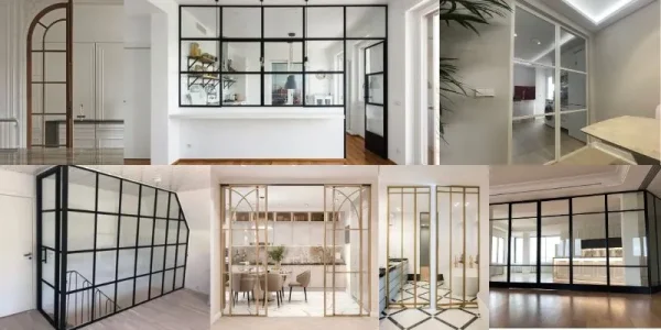 Separar cocina y salón con cristal
