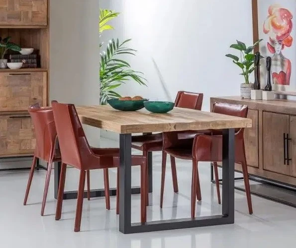 Mesa de comedor natural negro